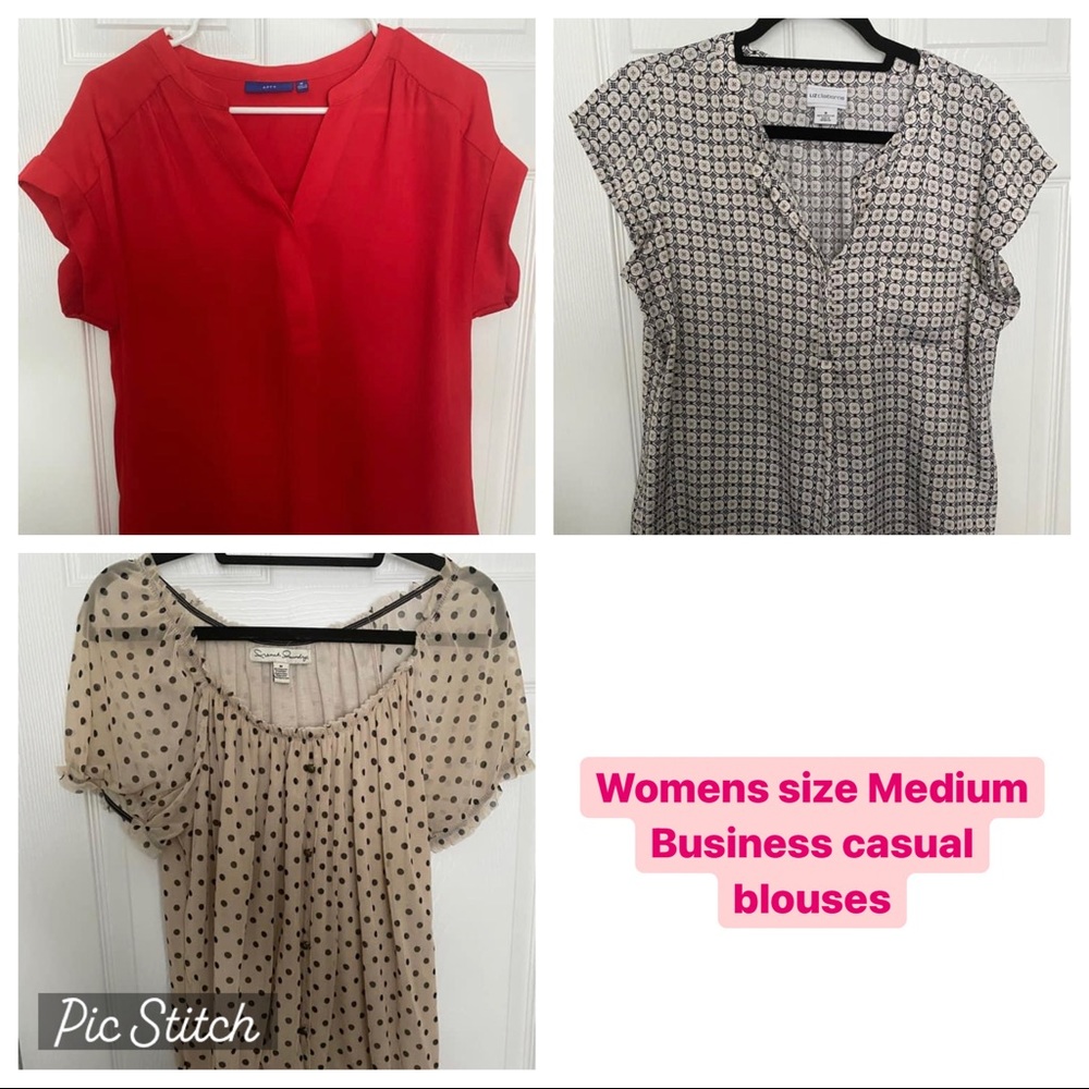 Womens business casual blouses size medium
